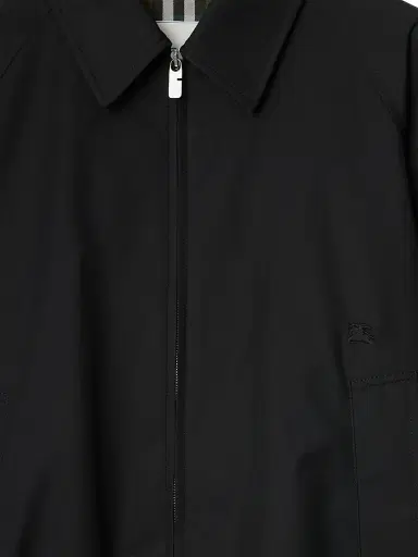 Burberry Men's Tech Cotton Jacket - Black | Thumbnail 7 Burberry Men's Tech Cotton Jacket - Black | Thumbnail 7