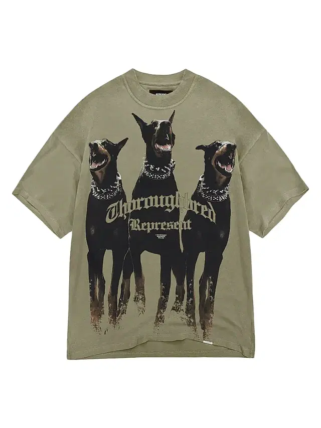 Men's Thoroughbred Logo T-Shirt - Khaki Men's Thoroughbred Logo T-Shirt - Khaki