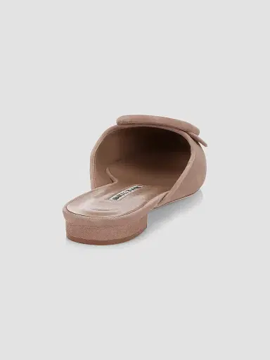 Manolo Blahnik Women's Maysale Suede Flats - Sand - Size 12 | Thumbnail 3 Manolo Blahnik Women's Maysale Suede Flats - Sand - Size 12 | Thumbnail 3