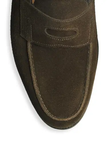 John Lobb Men's Lopez Suede Loafers - Brown - Size 11 | Thumbnail 3 John Lobb Men's Lopez Suede Loafers - Brown - Size 11 | Thumbnail 3