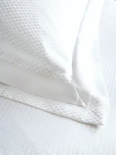 Gingerlily Eva Silk Sham - White European | Thumbnail 7 Gingerlily Eva Silk Sham - White European | Thumbnail 7