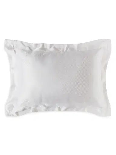 Gingerlily Eva Silk Sham - White European | Thumbnail 1 Gingerlily Eva Silk Sham - White European | Thumbnail 1