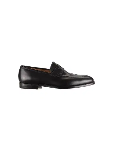 Crockett & Jones Men's Sydney Leather Penny Loafers - Black Calf - Size 8.5 | Thumbnail 1 Crockett & Jones Men's Sydney Leather Penny Loafers - Black Calf - Size 8.5 | Thumbnail 1