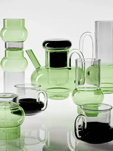 Tom Dixon Bump Glass Tea Pot - Green | Thumbnail 4 Tom Dixon Bump Glass Tea Pot - Green | Thumbnail 4