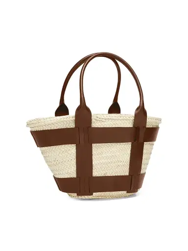 DeMellier Women's Santorini Raffia Tote Bag | Thumbnail 3 DeMellier Women's Santorini Raffia Tote Bag | Thumbnail 3