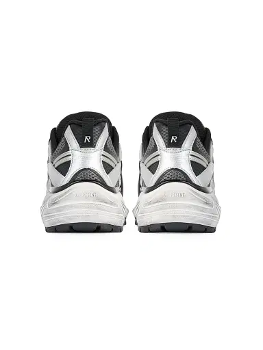 Represent Men's Fashion Runner Lace-Up Sneakers - Silver Black | Thumbnail 3 Represent Men's Fashion Runner Lace-Up Sneakers - Silver Black | Thumbnail 3