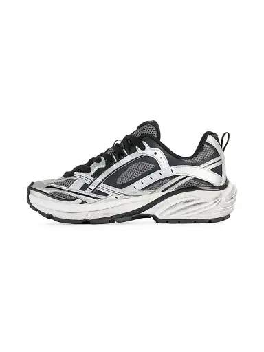 Represent Men's Fashion Runner Lace-Up Sneakers - Silver Black | Thumbnail 4 Represent Men's Fashion Runner Lace-Up Sneakers - Silver Black | Thumbnail 4