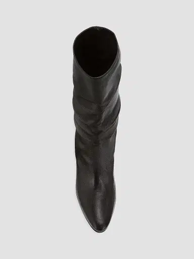Manolo Blahnik Women's Calasso 90MM Ruched Leather Boots - Black | Thumbnail 5 Manolo Blahnik Women's Calasso 90MM Ruched Leather Boots - Black | Thumbnail 5