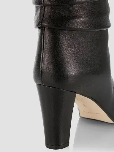 Manolo Blahnik Women's Calasso 90MM Ruched Leather Boots - Black | Thumbnail 6 Manolo Blahnik Women's Calasso 90MM Ruched Leather Boots - Black | Thumbnail 6