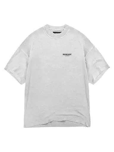 Represent Men's Owners Club Logo Cotton T-Shirt - Ash Grey - Size XXL | Thumbnail 1 Represent Men's Owners Club Logo Cotton T-Shirt - Ash Grey - Size XXL | Thumbnail 1