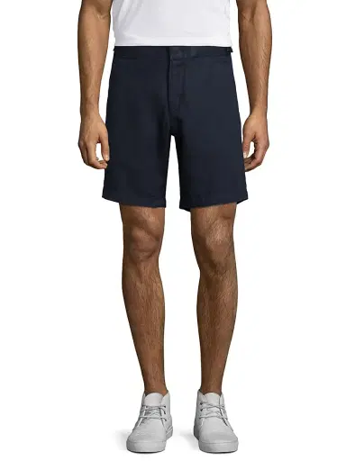 Orlebar Brown Men's Norwich Linen Shorts - Navy - Size 38 | Thumbnail 1 Orlebar Brown Men's Norwich Linen Shorts - Navy - Size 38 | Thumbnail 1