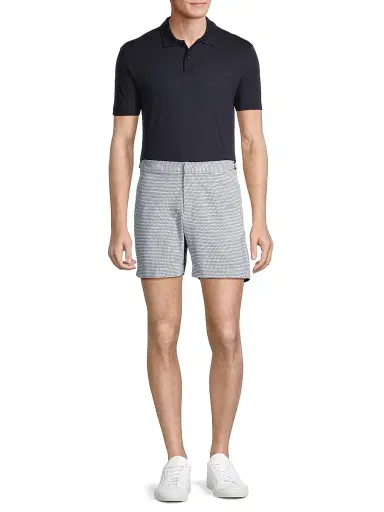 Orlebar Brown Men's Bulldog x Fenella Geometric Swim Shorts - Navy Cloud | Thumbnail 2 Orlebar Brown Men's Bulldog x Fenella Geometric Swim Shorts - Navy Cloud | Thumbnail 2