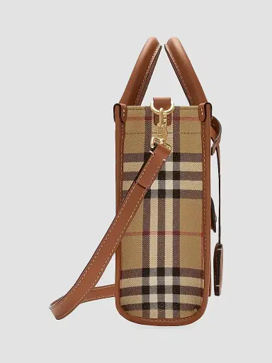 Burberry Women's Freya Signature Check Tote Bag | Thumbnail 4 Burberry Women's Freya Signature Check Tote Bag | Thumbnail 4