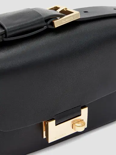 AllSaints Women's Frankie Leather Crossbody Bag - Black | Thumbnail 3 AllSaints Women's Frankie Leather Crossbody Bag - Black | Thumbnail 3