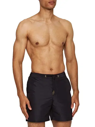 Orlebar Brown Men's Bulldog Drawcord Shorts - Night Iris | Thumbnail 4 Orlebar Brown Men's Bulldog Drawcord Shorts - Night Iris | Thumbnail 4