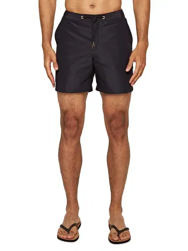 Orlebar Brown Men's Bulldog Drawcord Shorts - Night Iris | Thumbnail 1 Orlebar Brown Men's Bulldog Drawcord Shorts - Night Iris | Thumbnail 1