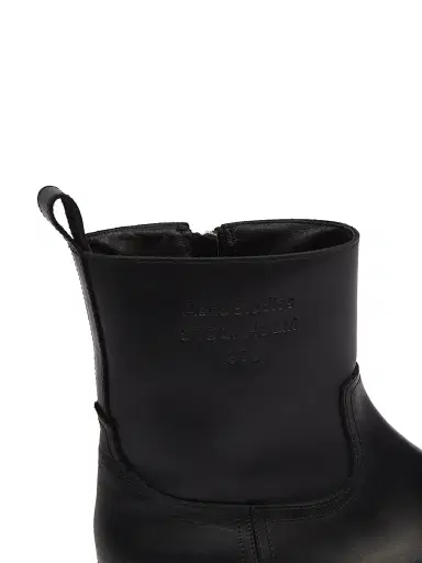 Acne Studios Men's Besare Waxed Leather Boots - Black | Thumbnail 6 Acne Studios Men's Besare Waxed Leather Boots - Black | Thumbnail 6
