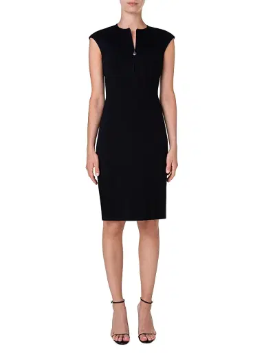 Akris punto Women's Essentials Jersey Cap-Sleeve Sheath | Thumbnail 2 Akris punto Women's Essentials Jersey Cap-Sleeve Sheath | Thumbnail 2