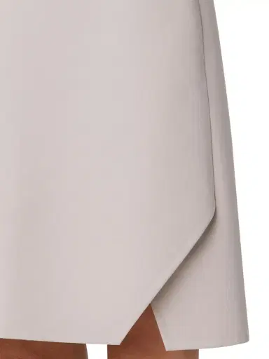 Akris Women's Cotton-Silk Surplice Skirt - Sand | Thumbnail 4 Akris Women's Cotton-Silk Surplice Skirt - Sand | Thumbnail 4