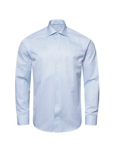Eton Men's Slim-Fit Striped Shirt - Blue - Size 17.5 | Thumbnail 2 Eton Men's Slim-Fit Striped Shirt - Blue - Size 17.5 | Thumbnail 2