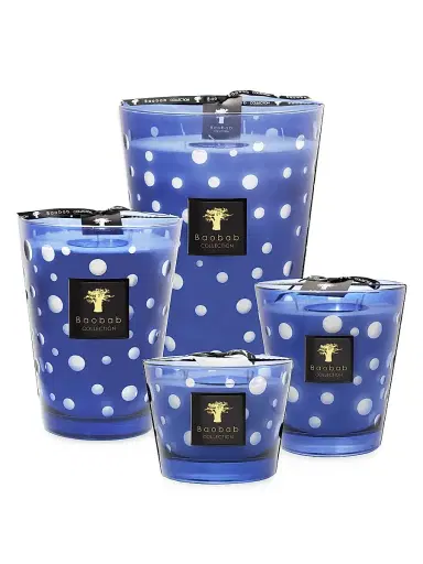 Baobab Collection Bubbles Blue Max10 Candle - Blue | Thumbnail 2 Baobab Collection Bubbles Blue Max10 Candle - Blue | Thumbnail 2