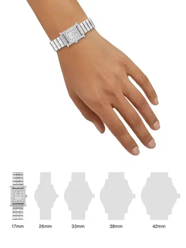 HERMÈS Women's Heure H 21MM Stainless Steel & Diamond Bracelet Watch | Thumbnail 2 HERMÈS Women's Heure H 21MM Stainless Steel & Diamond Bracelet Watch | Thumbnail 2