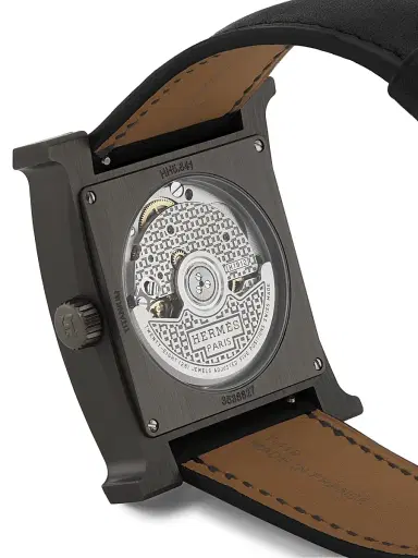 HERMÈS Heure H 34MM Titanium & Leather Strap Watch | Thumbnail 4 HERMÈS Heure H 34MM Titanium & Leather Strap Watch | Thumbnail 4