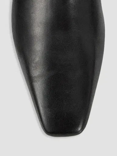 TOTEME Women's 50MM Leather Kitten-Heel Ankle Boots - Black - Size 12 | Thumbnail 4 TOTEME Women's 50MM Leather Kitten-Heel Ankle Boots - Black - Size 12 | Thumbnail 4