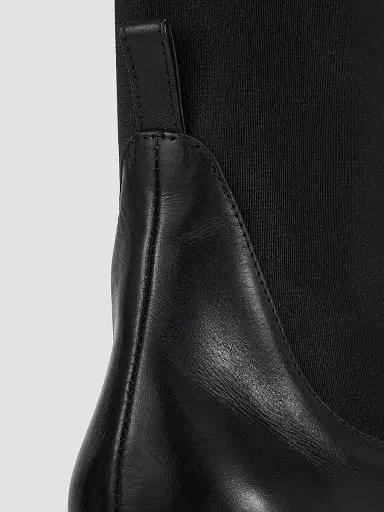 TOTEME Women's 50MM Leather Kitten-Heel Ankle Boots - Black - Size 12 | Thumbnail 6 TOTEME Women's 50MM Leather Kitten-Heel Ankle Boots - Black - Size 12 | Thumbnail 6