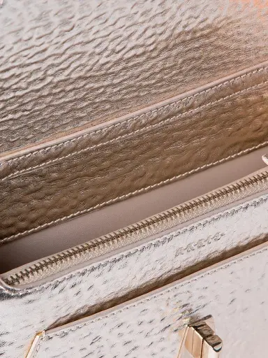 Akris Women's Anouk Metallic Leather Envelope Crossbody Bag - Stucco Metallic | Thumbnail 2 Akris Women's Anouk Metallic Leather Envelope Crossbody Bag - Stucco Metallic | Thumbnail 2