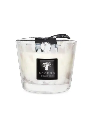 Baobab Collection Pearls White Pearl Candle - White Small | Thumbnail 2 Baobab Collection Pearls White Pearl Candle - White Small | Thumbnail 2