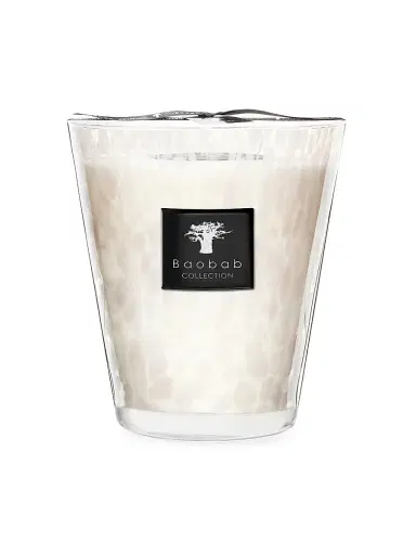 Baobab Collection Pearls White Pearl Candle - White Small | Thumbnail 3 Baobab Collection Pearls White Pearl Candle - White Small | Thumbnail 3