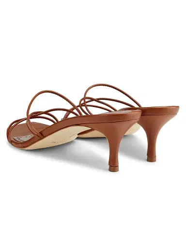 Manolo Blahnik Women's Ninfemu 50MM Leather Strappy Sandals - Gold | Thumbnail 9 Manolo Blahnik Women's Ninfemu 50MM Leather Strappy Sandals - Gold | Thumbnail 9