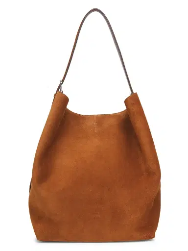 TOTEME Women's Suede Belted Tote Bag | Thumbnail 1 TOTEME Women's Suede Belted Tote Bag | Thumbnail 1