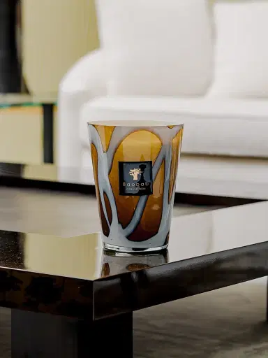 Baobab Collection Stones Max10 Agate Candle - White Brown | Thumbnail 2 Baobab Collection Stones Max10 Agate Candle - White Brown | Thumbnail 2