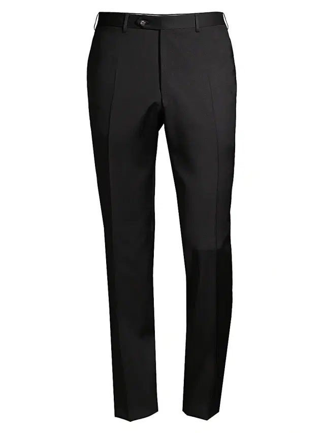 Men's Wool Trousers - Black Men's Wool Trousers - Black