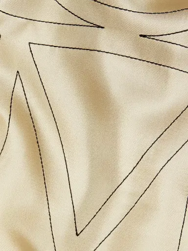 TOTEME Women's Logo Stitch Silk Top - Ivory Monogram - Size 12 | Thumbnail 7 TOTEME Women's Logo Stitch Silk Top - Ivory Monogram - Size 12 | Thumbnail 7