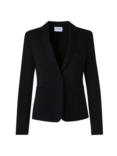 Akris punto Women's Elements Jersey One-Button Blazer - Black - Size 2 | Thumbnail 1 Akris punto Women's Elements Jersey One-Button Blazer - Black - Size 2 | Thumbnail 1