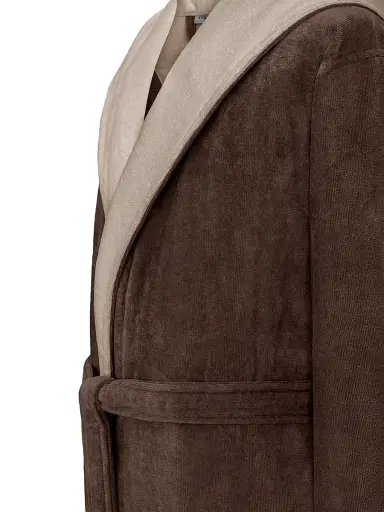 Togas Women's Art Line Bathrobe - Warm Chocolate Beige - Size XL | Thumbnail 3 Togas Women's Art Line Bathrobe - Warm Chocolate Beige - Size XL | Thumbnail 3