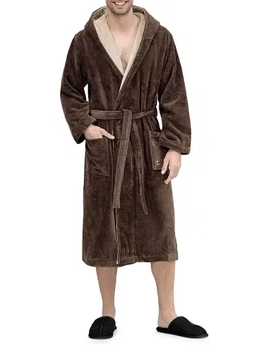 Togas Women's Art Line Bathrobe - Warm Chocolate Beige - Size XL | Thumbnail 4 Togas Women's Art Line Bathrobe - Warm Chocolate Beige - Size XL | Thumbnail 4