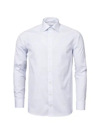 Eton Men's Slim-Fit Micro Floral-Print Dress Shirt - Blue - Size 17.5 | Thumbnail 2 Eton Men's Slim-Fit Micro Floral-Print Dress Shirt - Blue - Size 17.5 | Thumbnail 2