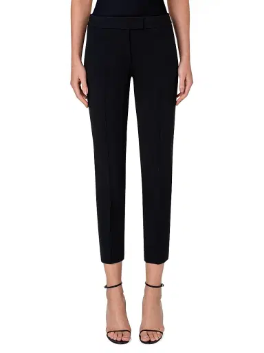 Akris punto Women's Frankie Jersey Pants - Black - Size 18 | Thumbnail 2 Akris punto Women's Frankie Jersey Pants - Black - Size 18 | Thumbnail 2