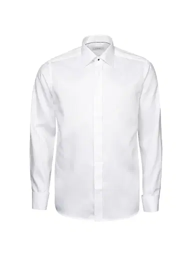 Eton Men's Slim-Fit Diamond Weave Formal Dress Shirt - White - Size 17.5 | Thumbnail 2 Eton Men's Slim-Fit Diamond Weave Formal Dress Shirt - White - Size 17.5 | Thumbnail 2
