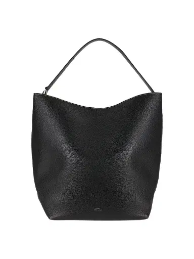 TOTEME Women's Belted Leather Tote Bag - Black | Thumbnail 1 TOTEME Women's Belted Leather Tote Bag - Black | Thumbnail 1