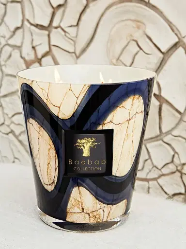 Baobab Collection Stones Lazuli Candle - Blue Small | Thumbnail 3 Baobab Collection Stones Lazuli Candle - Blue Small | Thumbnail 3
