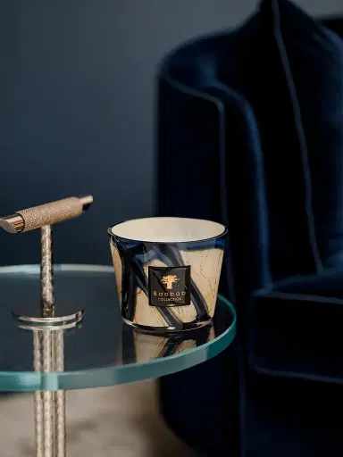 Baobab Collection Stones Lazuli Candle - Blue Small | Thumbnail 5 Baobab Collection Stones Lazuli Candle - Blue Small | Thumbnail 5