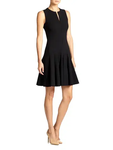 Akris Women's Double-Face Flare Dress - Black - Size 16 | Thumbnail 2 Akris Women's Double-Face Flare Dress - Black - Size 16 | Thumbnail 2