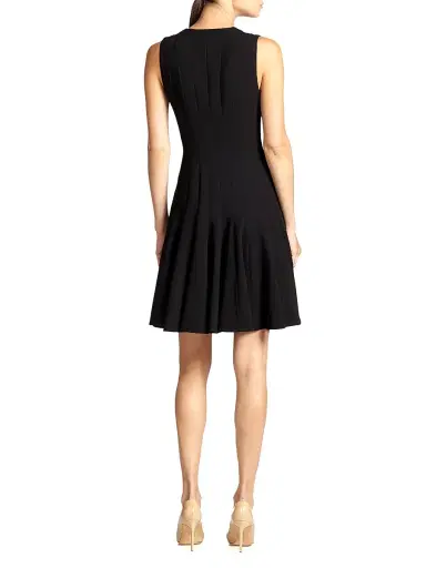Akris Women's Double-Face Flare Dress - Black - Size 16 | Thumbnail 4 Akris Women's Double-Face Flare Dress - Black - Size 16 | Thumbnail 4