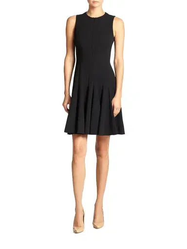 Akris Women's Double-Face Flare Dress - Black - Size 16 | Thumbnail 1 Akris Women's Double-Face Flare Dress - Black - Size 16 | Thumbnail 1