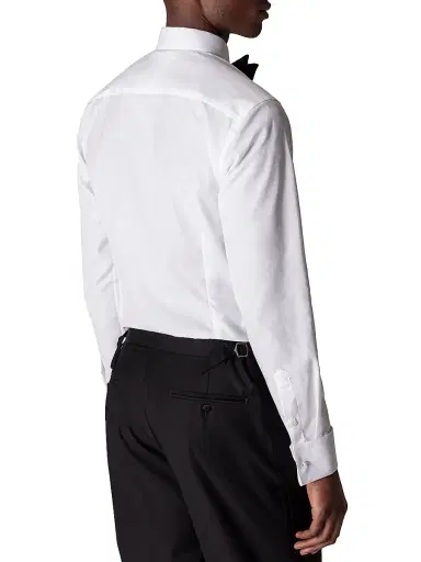 Eton Men's Classic-Fit Piqué Formal Shirt - White - Size 19 | Thumbnail 3 Eton Men's Classic-Fit Piqué Formal Shirt - White - Size 19 | Thumbnail 3